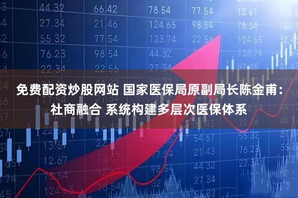免费配资炒股网站 国家医保局原副局长陈金甫：社商融合 系统构建多层次医保体系