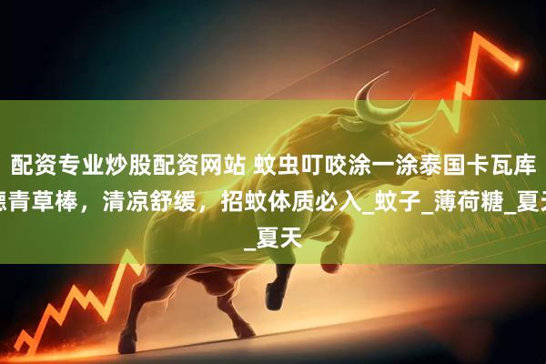 配资专业炒股配资网站 蚊虫叮咬涂一涂泰国卡瓦库德青草棒，清凉舒缓，招蚊体质必入_蚊子_薄荷糖_夏天